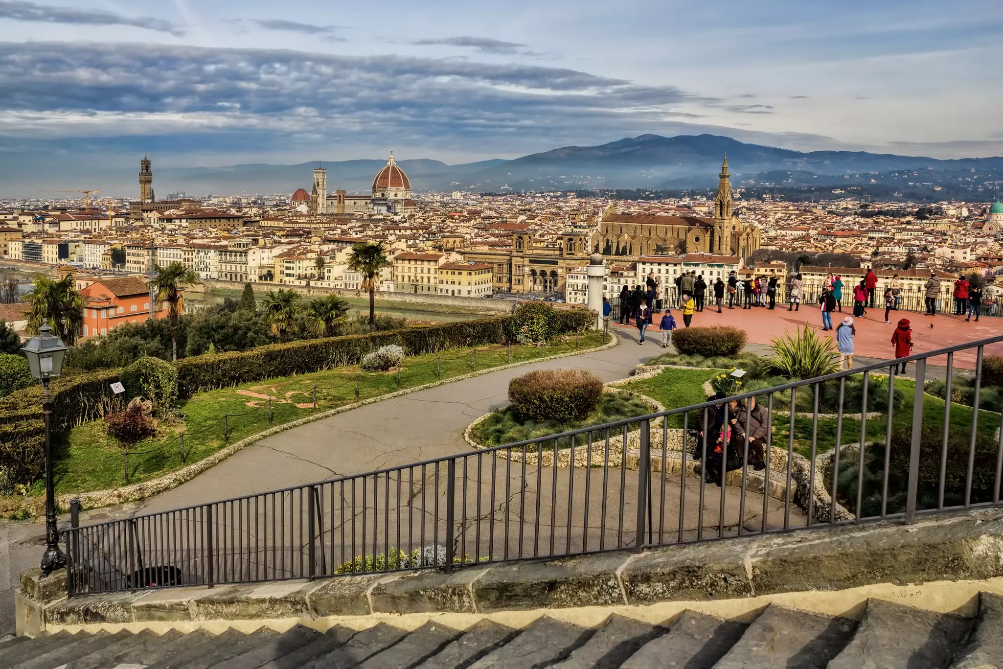 A panoramic view of Florence from Piazzale Michelangelo. ArTono/Shutterstock