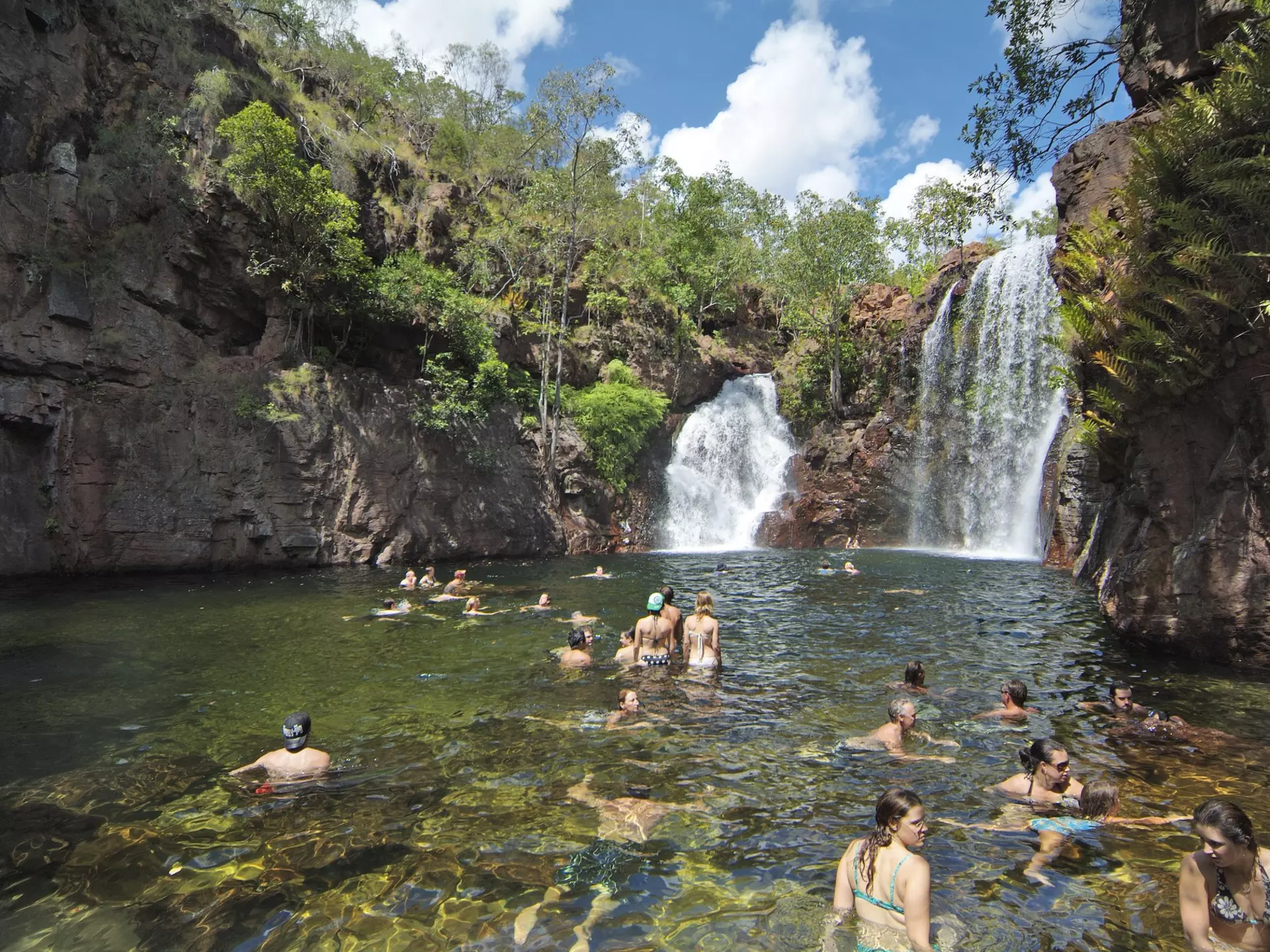 Swimming at Florence Falls in Top End’s Litchfield National Park. fritz16 / Shutterstock
