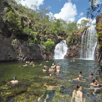 Swimming at Florence Falls in Top End’s Litchfield National Park. fritz16 / Shutterstock