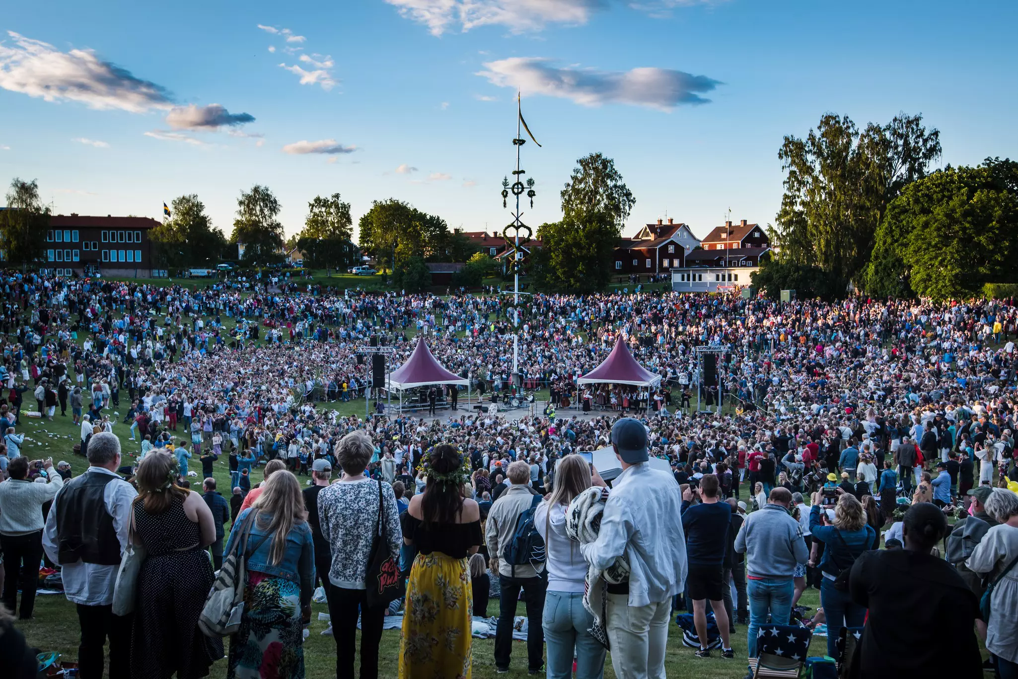 Leksands, Sweden: the largest midsummer festival in the world with traditional Swedish attire and traditions