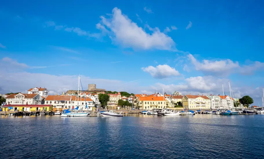 The well-preserved waterfront of Marstrand, Bohuslän Coast