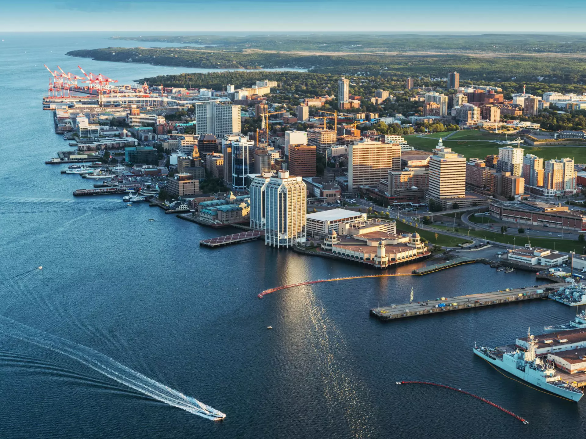 The Halifax Waterfront offers everything from restaurants to recreation. shaunl / Getty Images