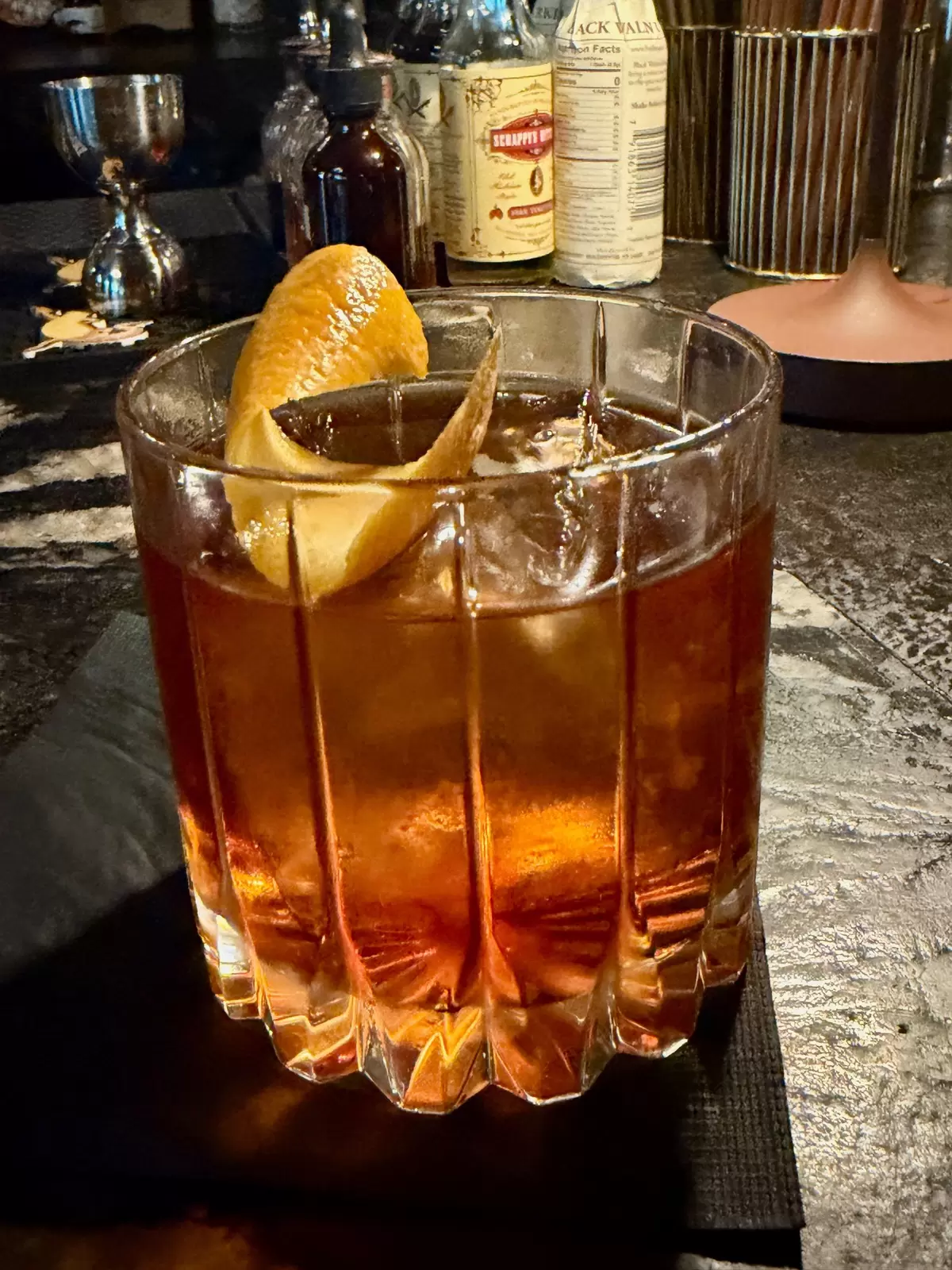 The Rick Dalton cocktail at Atlas Bar in Fort Worth, Texas