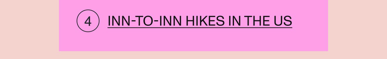 Inn-to-inn hikes in the US