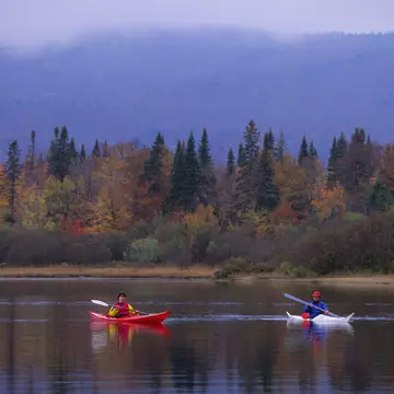 QUEBEC, CANADA - 1992/10/15: People kayaking in the fall on Lake Lac-Monroe, Mont-Tremblant National Park, in the Laurentians in Quebec Province, Canada. (Photo by Wolfgang Kaehler/LightRocket via Getty Images)
ACTIVITIES, ACTIVITY, AUTUMN, AUTUMN COLORS, AUTUMN SCENE, AUTUMN SCENES, CANADA, FALL, FALL COLOR, FALL COLORS, FALL SCENE, FALL SCENES, FOREST, FORESTS, KAYAK, KAYAKER, KAYAKERS, KAYAKING, KAYAKS, LAC-MONROE, LAURENTIAN, LAURENTIAN QUEBEC, MONT-TREMBLANT PARK, NORTH AMERICA, PEOPLE, PEOPLE WORLDWIDE, QUEBEC, QUEBEC CANADA, QUEBEC PROVINCE, RECREATIONAL, RECREATIONAL ACTIVITIES, RECREATIONAL ACTIVITY, RECREATIONAL SPORT, RECREATIONAL SPORTS, REFLECT, REFLECTING, REFLECTION, REFLECTIONS, SCENIC, SCENICS, SEASON, SEASONS, TREE, TREES, WATER, WATER ACTIVITIES, WATER ACTIVITY, WATER SPORT, WATER SPORTS, NORTH AMERICAN, Canadian, Mont-Tremblant National Park, Lake, topics, topix, bestof, toppics, toppix
