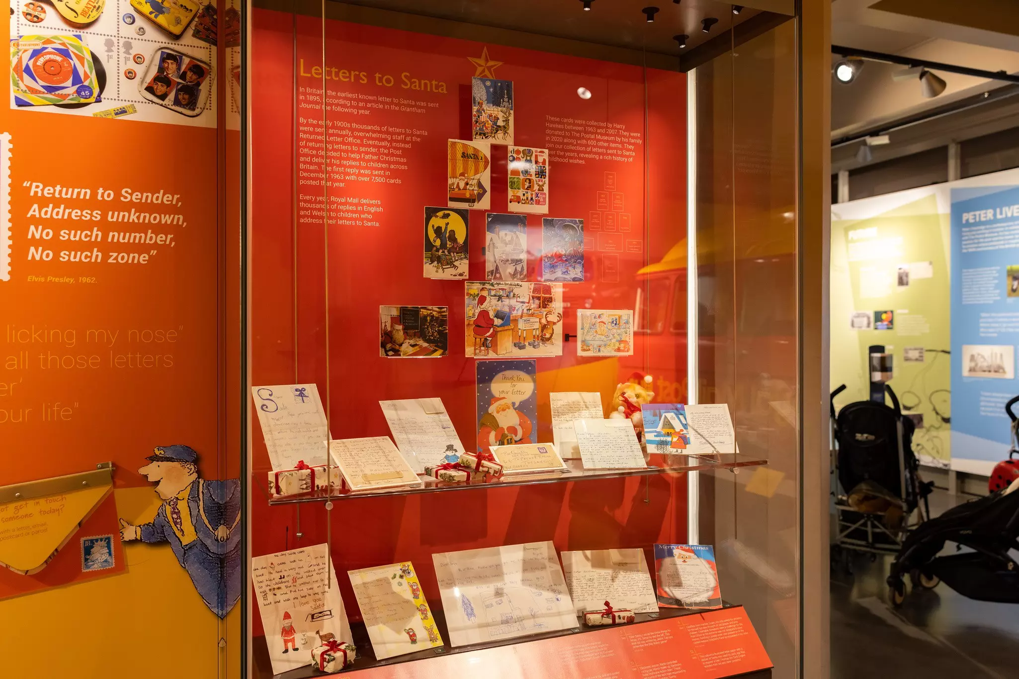 Letters to Santa through the years displayed at the Postal Museum © Paul Clarke