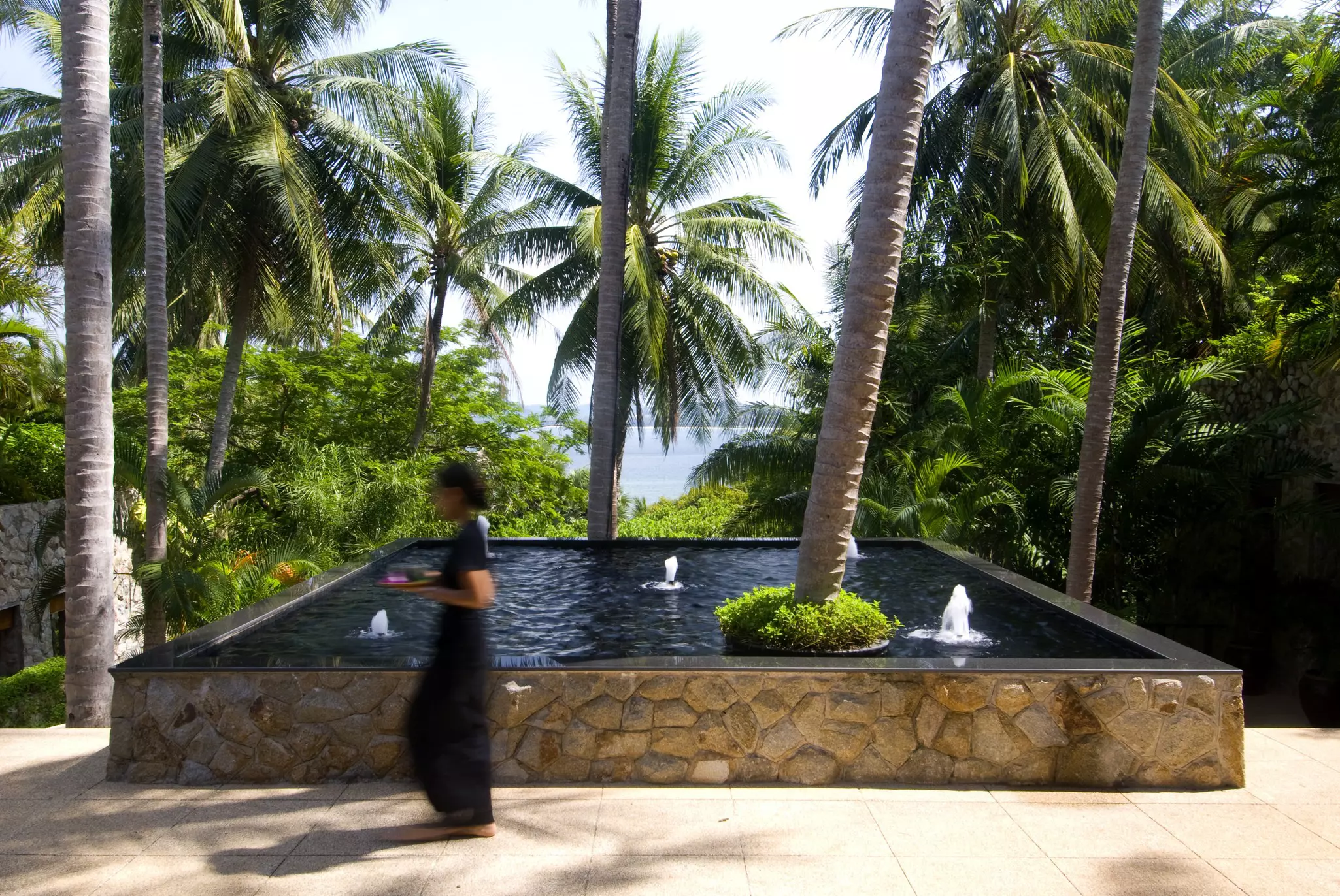 Fountain at Thai resort
