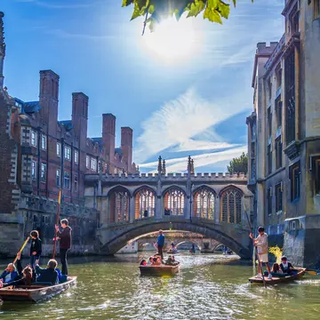 From exploring historic colleges to punting on the River Cam, there's plenty to keep you busy in Cambridge. Cristian M Balate/Shutterstock