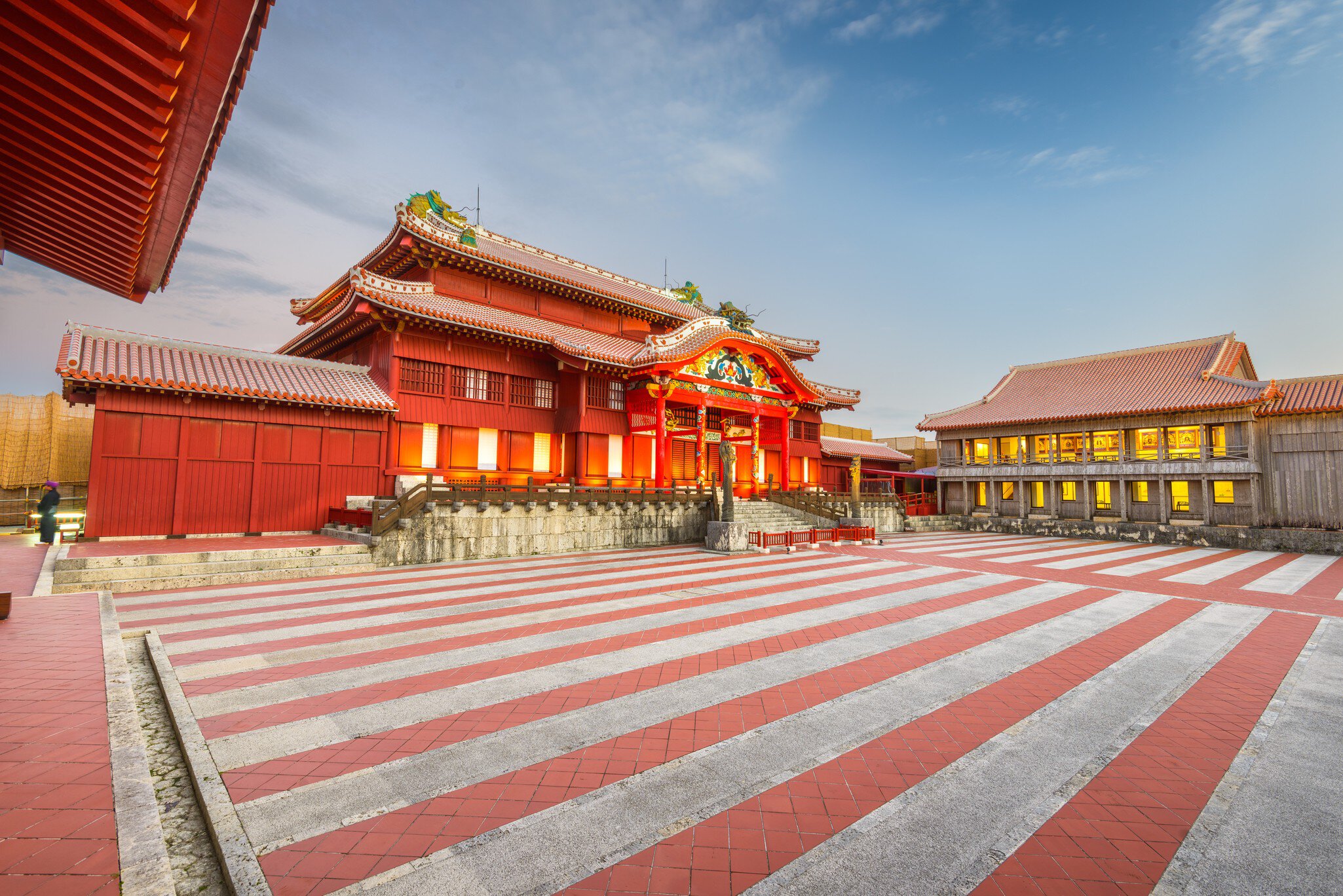 Okinawa, Japan historic Shuri Castle.