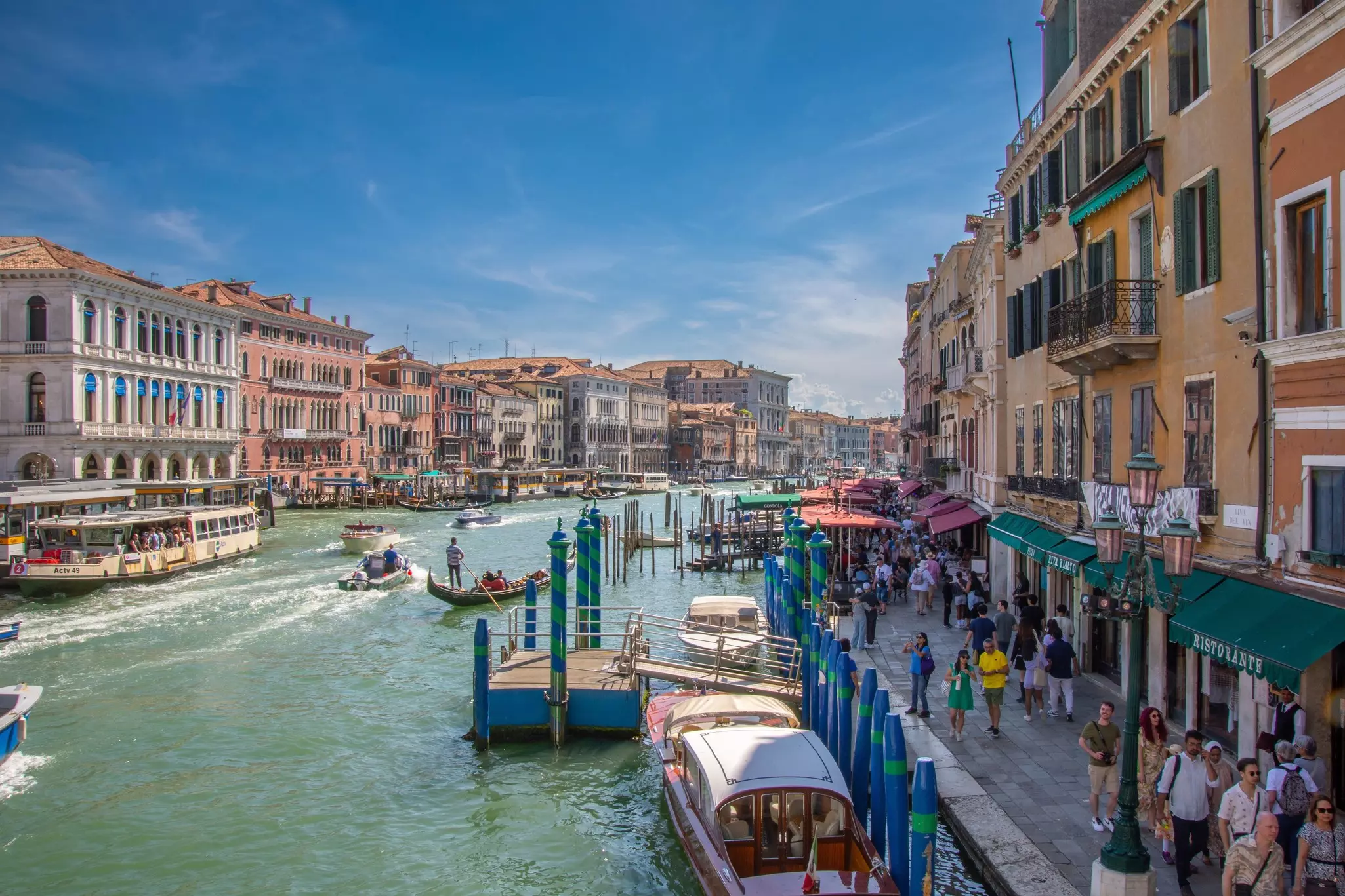 Venice's bustling Grand Canal. Gilles Rivest/Shutterstock