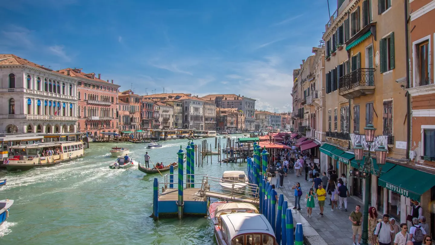 View of the architecture of the famous city of Venice in Italy