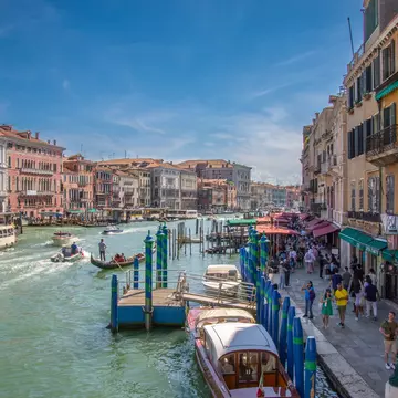 View of the architecture of the famous city of Venice in Italy