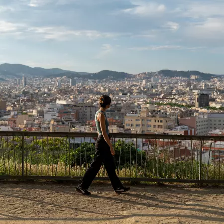 MAY 22, 2024: Today, we filmed around Barcelona with two hosts, Ari Dalmau and Claudia Pons.  We start at Barceloneta Beach where Ari and Claudia enjoy a sangria at the beach.

We then head to the National Museum of Catalunya and the gardens of Montjui...