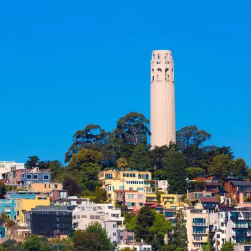 Coit Tower in San Francisco, California. lunamarina/Shutterstock