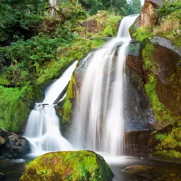 Triberg Falls, one of the highest waterfalls in Germany. Black Forest, Germany.
