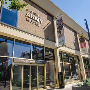 LONDON- JUNE, 2018: The National Army Museum in Chelsea, the British Army's central museum; Shutterstock ID 1120562270;