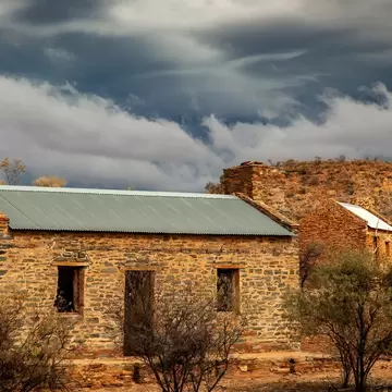 East MacDonnell Ranges, Northern Territory, Australia: Old buildings at Arltunga Historical Reserve, a former gold mining town in the East MacDonnell Ranges, Central Australia. 
