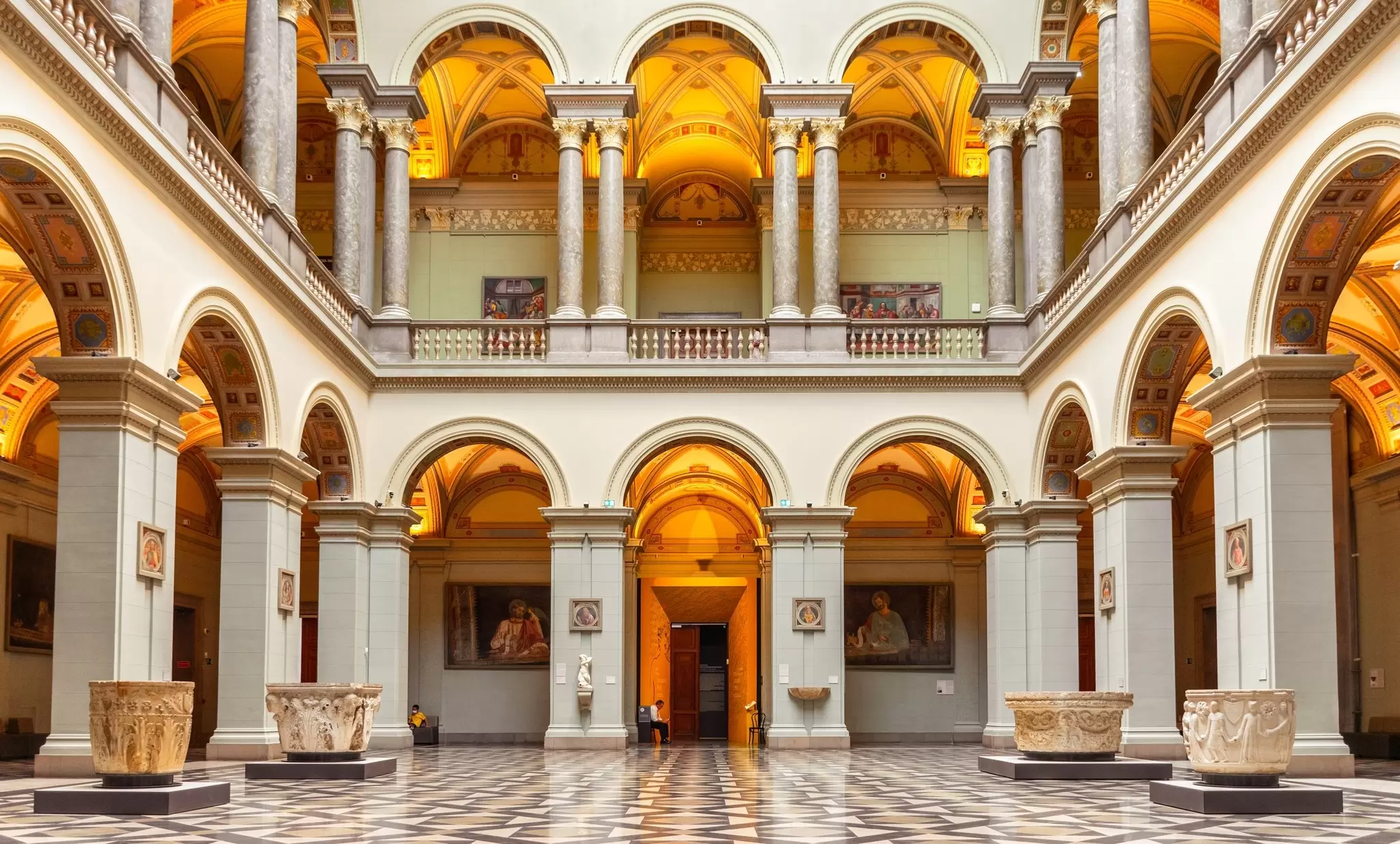 The Renaissance Hall in the Museum of Fine Arts in Budapest, Hungary.