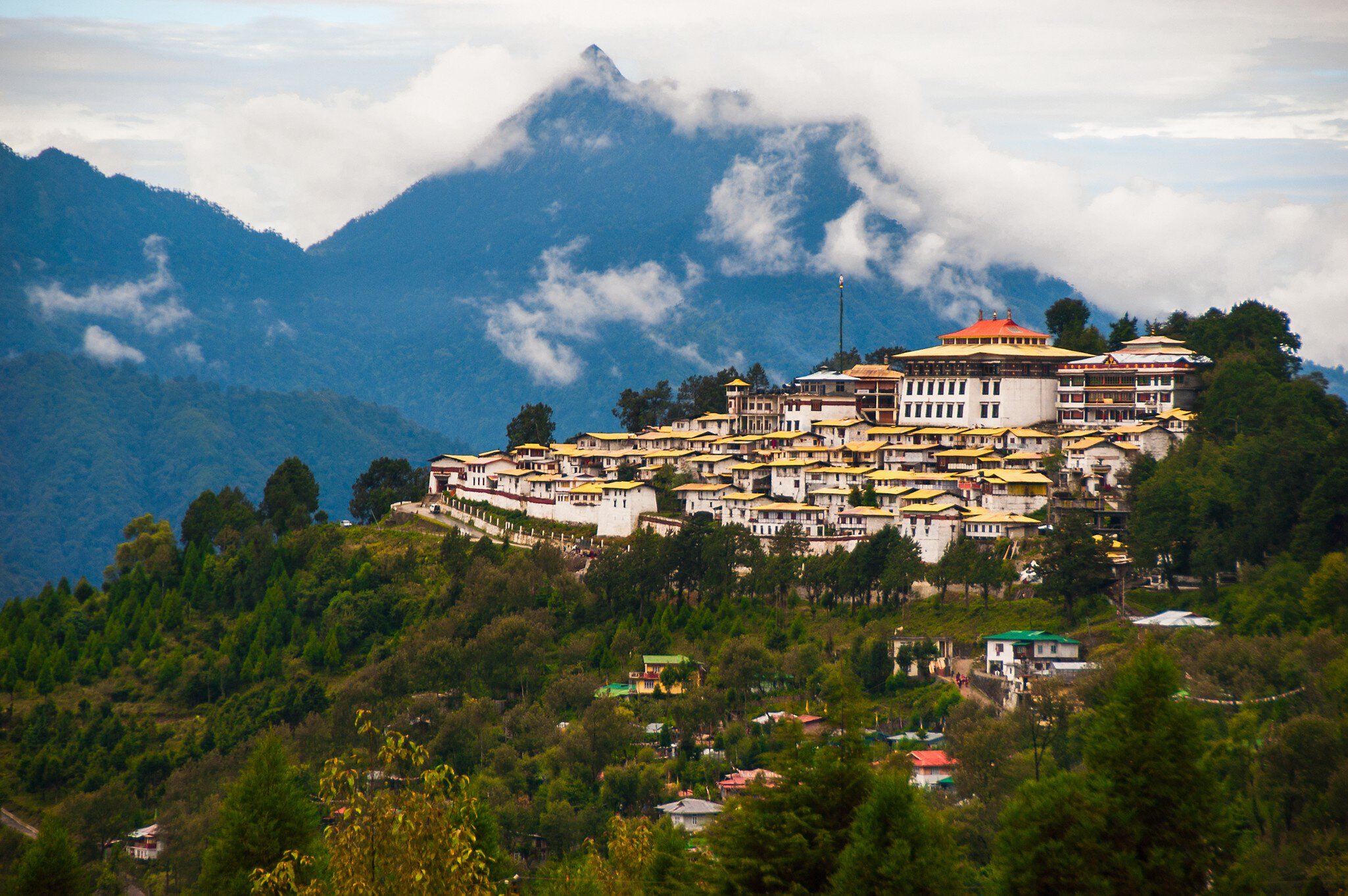 Tawang Monastery in the Himalayan foothills