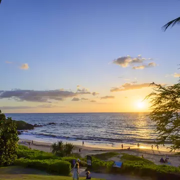 Sunset at Wailea Beach. Randy Herr/Getty Images
