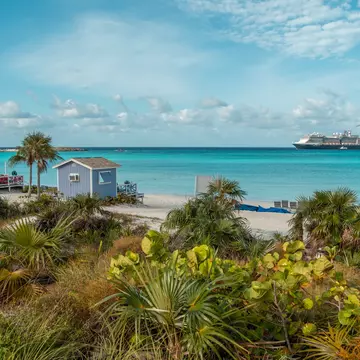 A cruise ship in the Bahamas. CheckOutSam/Shutterstock