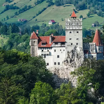 The medieval Castle of Bran. The castle  guarded in the past the border between Transylvania an Wallachia. It is also known for the myth of Dracula.; Shutterstock ID 114267793; Your name (First / Last): Josh Vogel; Project no. or GL code: 56530; N...
