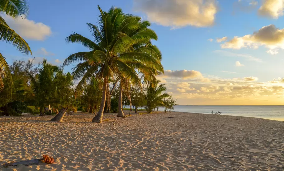 A beach on Uoleva Island in the Ha'apai group, Tonga