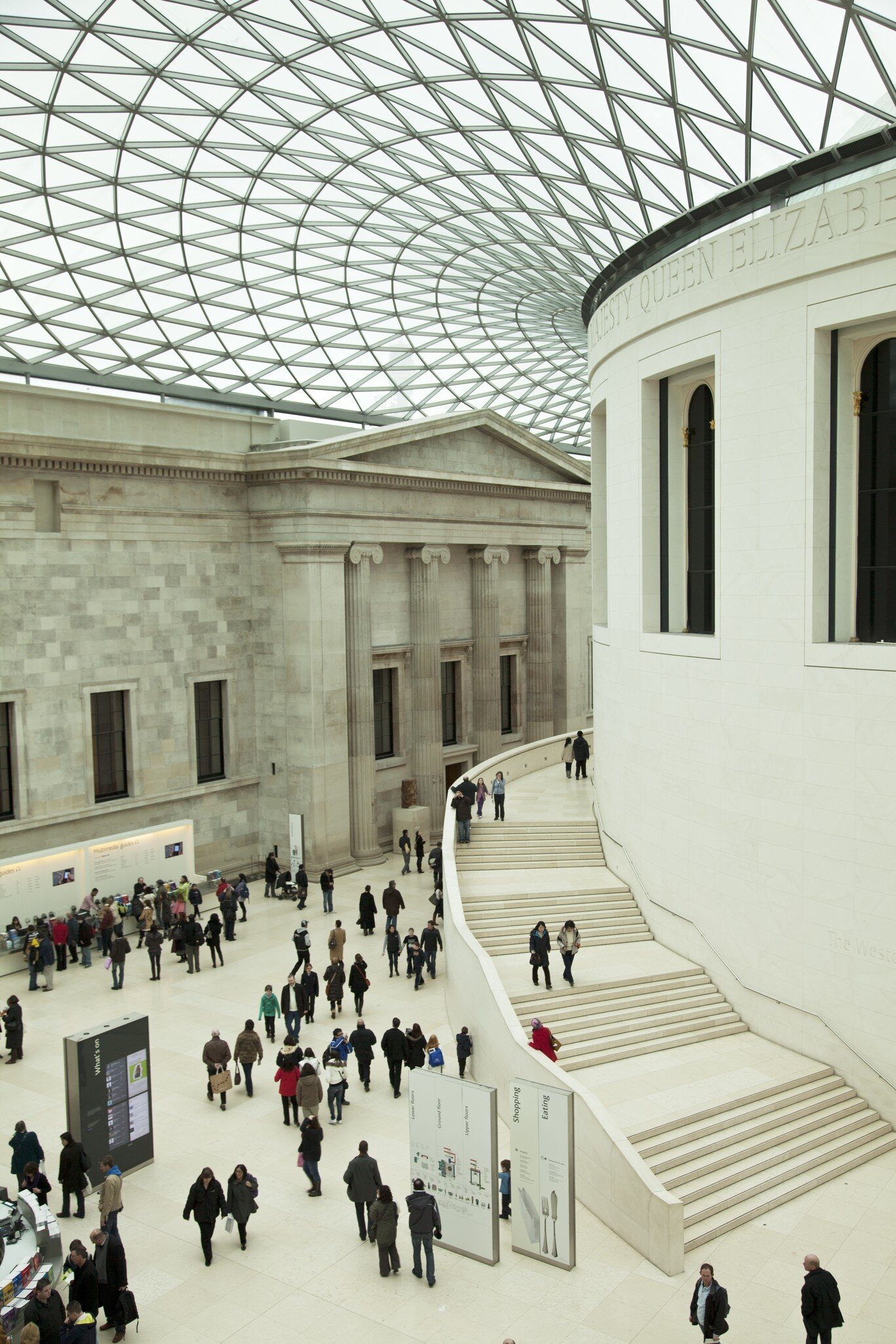 Visitors at the British Museum in London, UK.