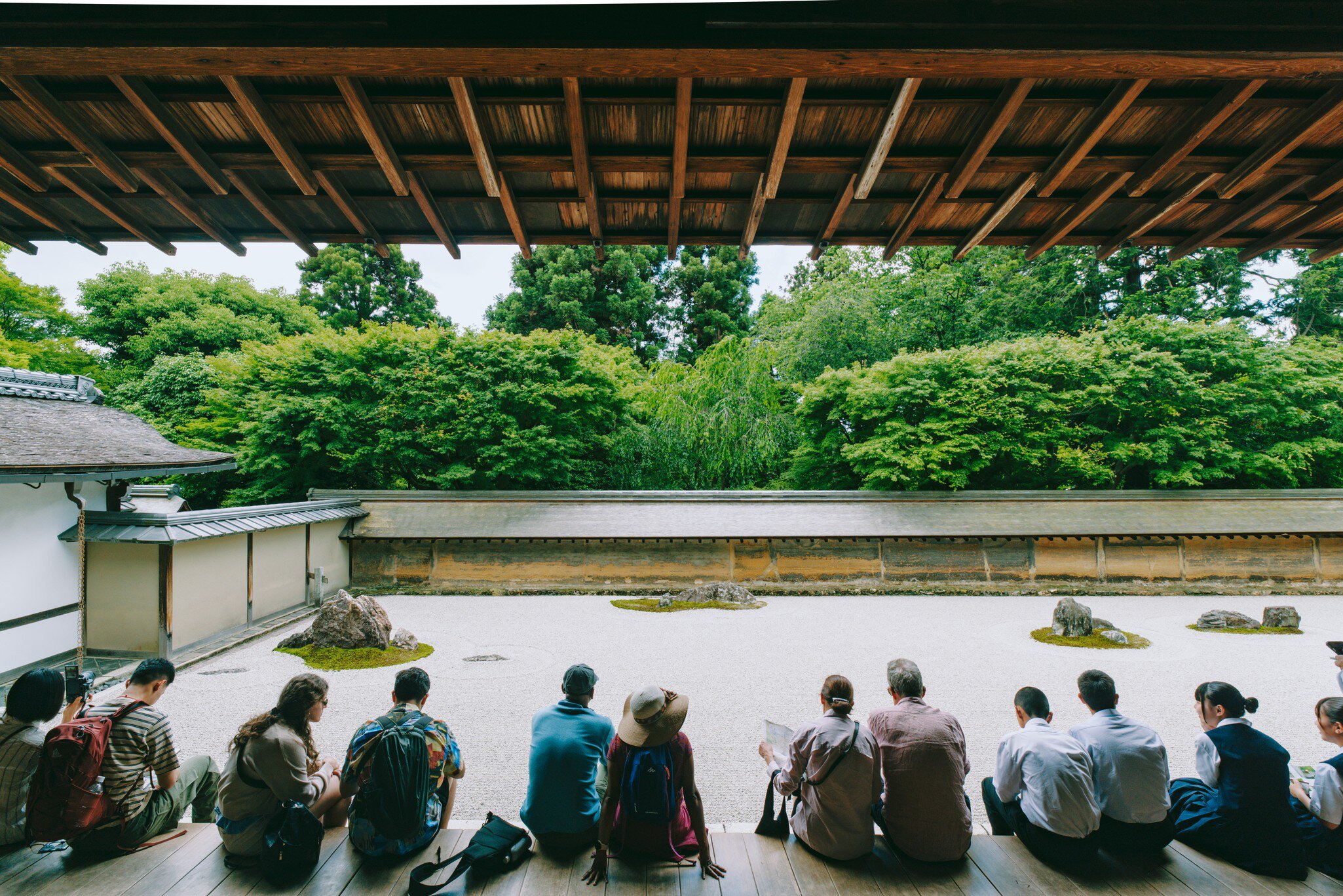 KYOTO, JAPAN. MAY 2024

Ryōan-ji Buddhist temple with zen rock garden.