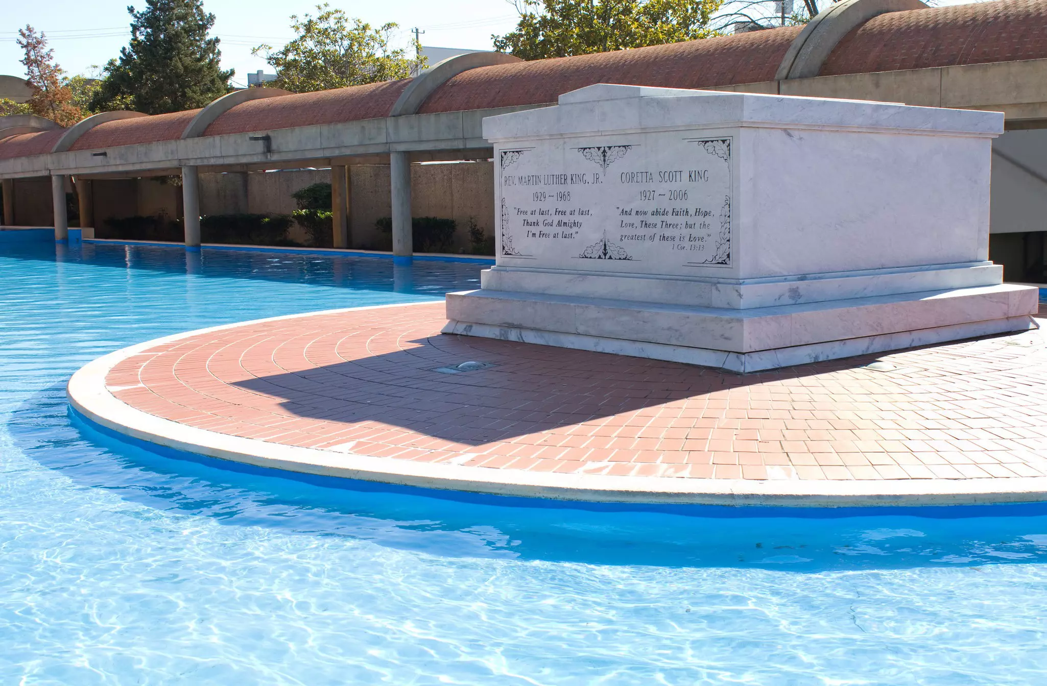 Both Martin Luther King Jr and his wife, Coretta Scott King, are entombed at The King Center © sframephoto / Getty Images