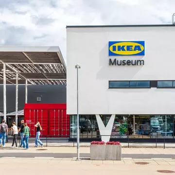 ÄLMHULT, SWEDEN - MARCH 12 2020: Interior of the IKEA Museum located in Almhult, Smaland in Sweden. Furnishing a house. Ikea was founded by Ingvar Kamprad; Shutterstock ID 1678878544;