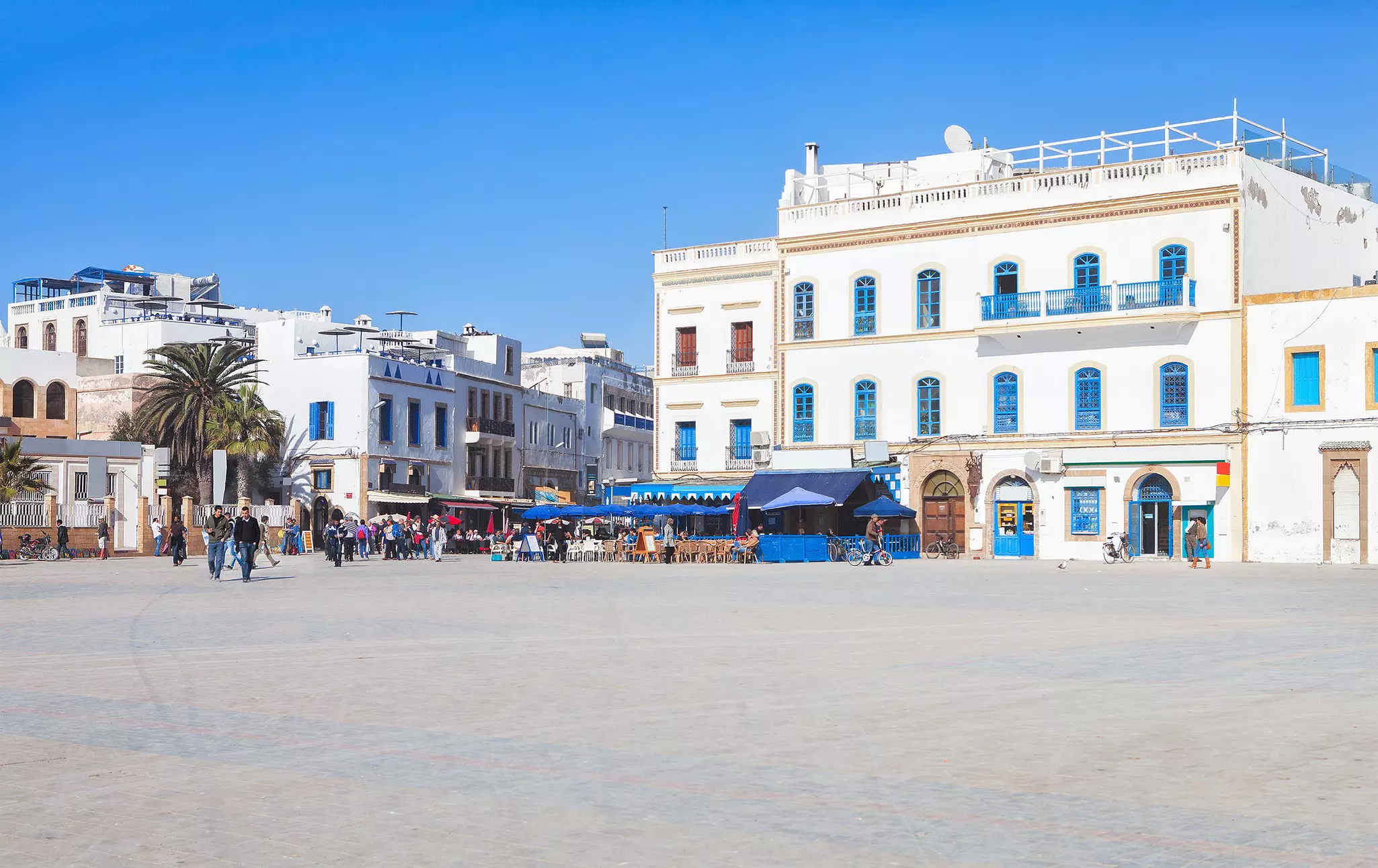 Lunch was spent at the open-air Place Moulay Hassan © Getty Images / iStockphoto