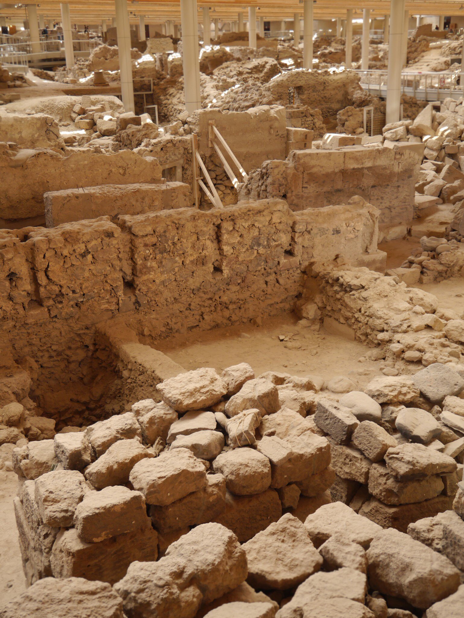 The archaeological site of Akrotiri