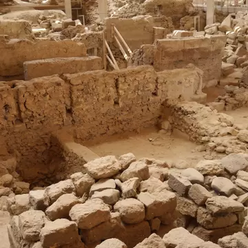 The archaeological site of Akrotiri