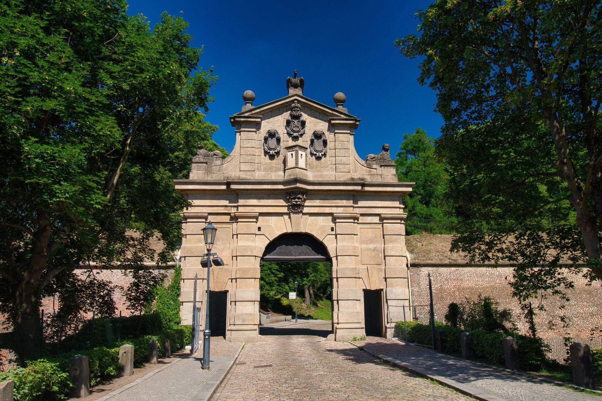 Leopold s Gate in spring day. Vysehrad. Prague. Unesco czech heritage.  License Type: media  Download Time: 2023-08-06T11:35:34.000Z  User: hannahblackie10  Is Editorial: No  purchase_order: