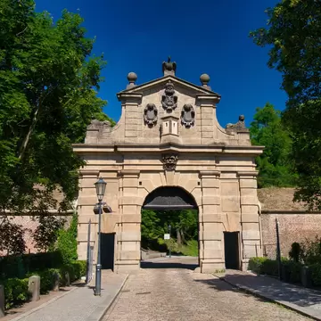 Leopold s Gate in spring day. Vysehrad. Prague. Unesco czech heritage.  License Type: media  Download Time: 2023-08-06T11:35:34.000Z  User: hannahblackie10  Is Editorial: No  purchase_order: