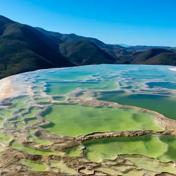 Hierva el Agua is a thermal spring in the central valleys of Oaxaca, Mexico. Belikova Oksana/Shutterstock