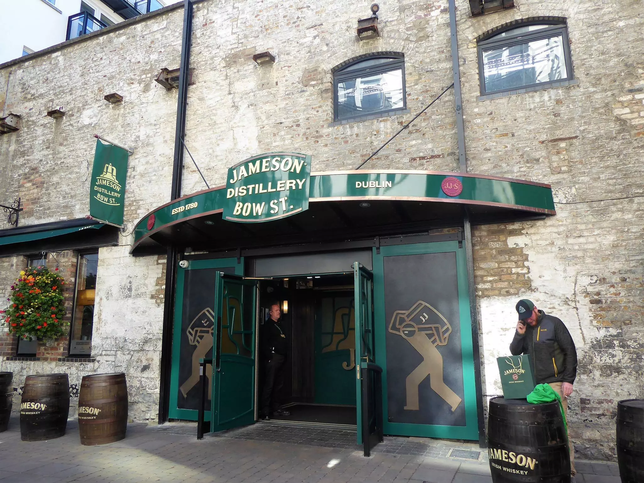 The entrance to Jameson Distillery.