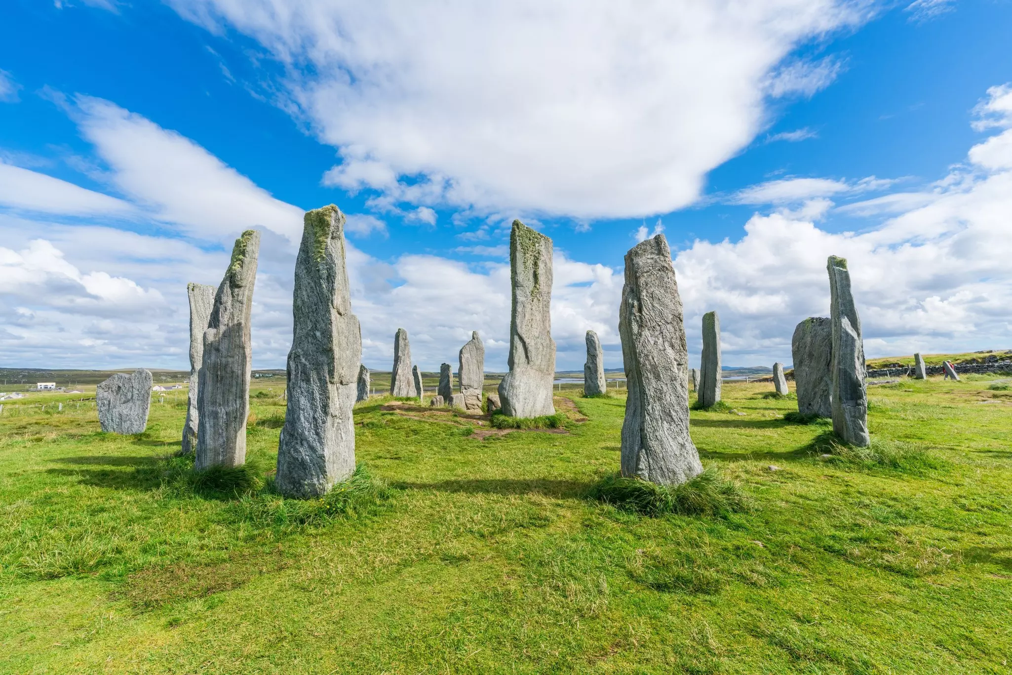 Calanais (Callanish) standing stones, Isle of Lewis, Outer Hebrides, Scotland.
