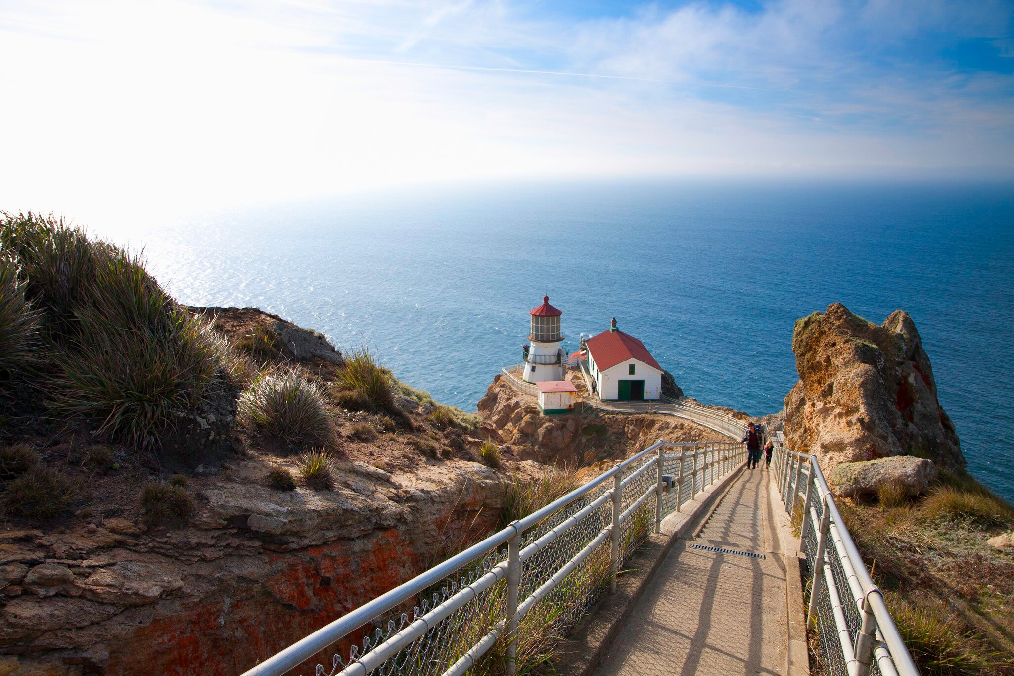 500px Photo ID: 55225884 - A fogless view of the Point Reyes Lighthouse. Shortly after this shot was taken the fog rolled in.