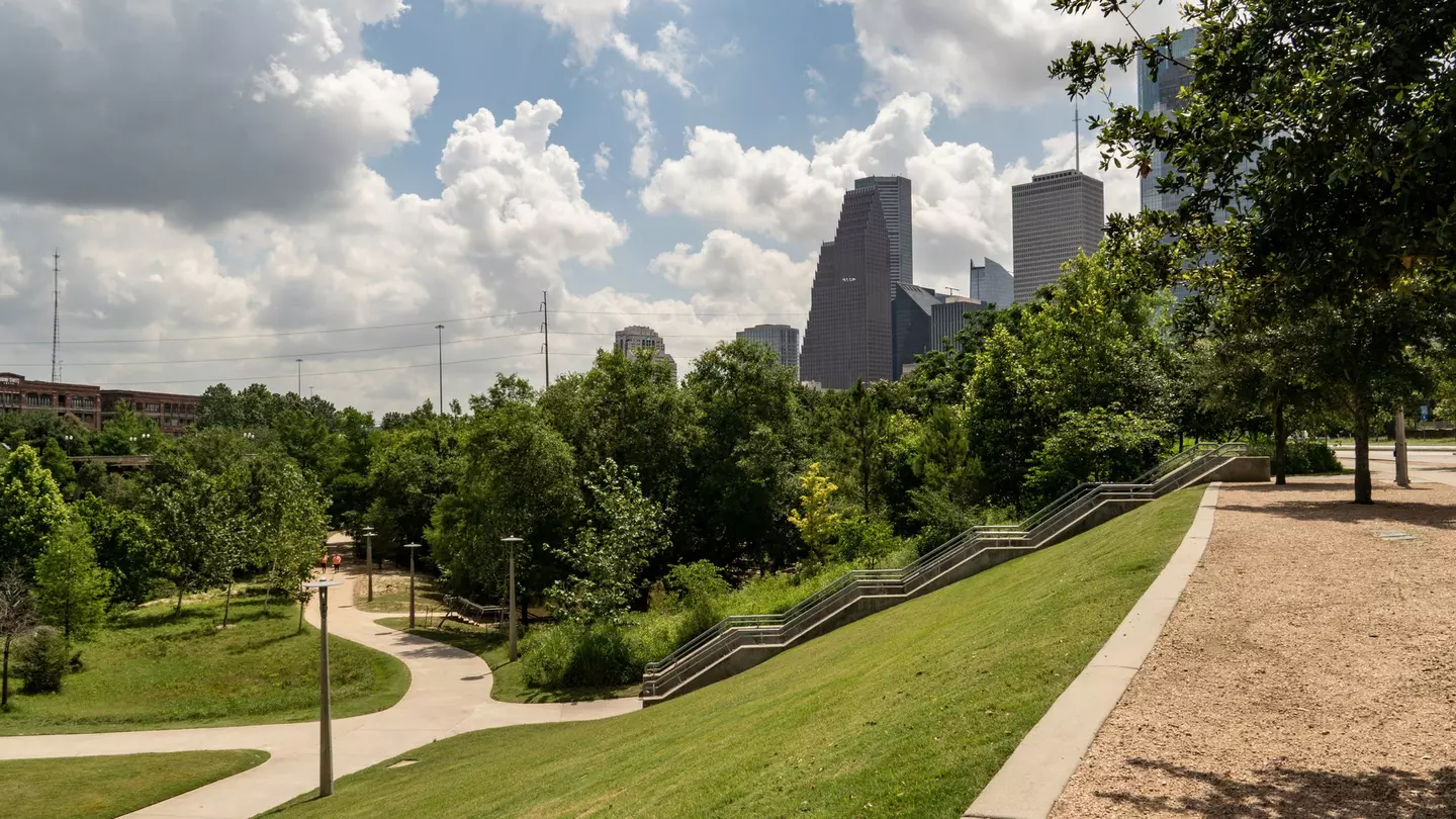 Downtown Houston Skyline - Eleanor Tinsley & Buffalo Bayou Parks