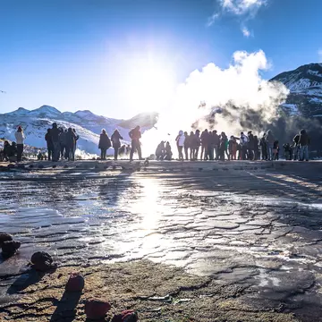People surround the El Tatio geysers in the Atacama Desert ©RPBaiao/Shutterstock