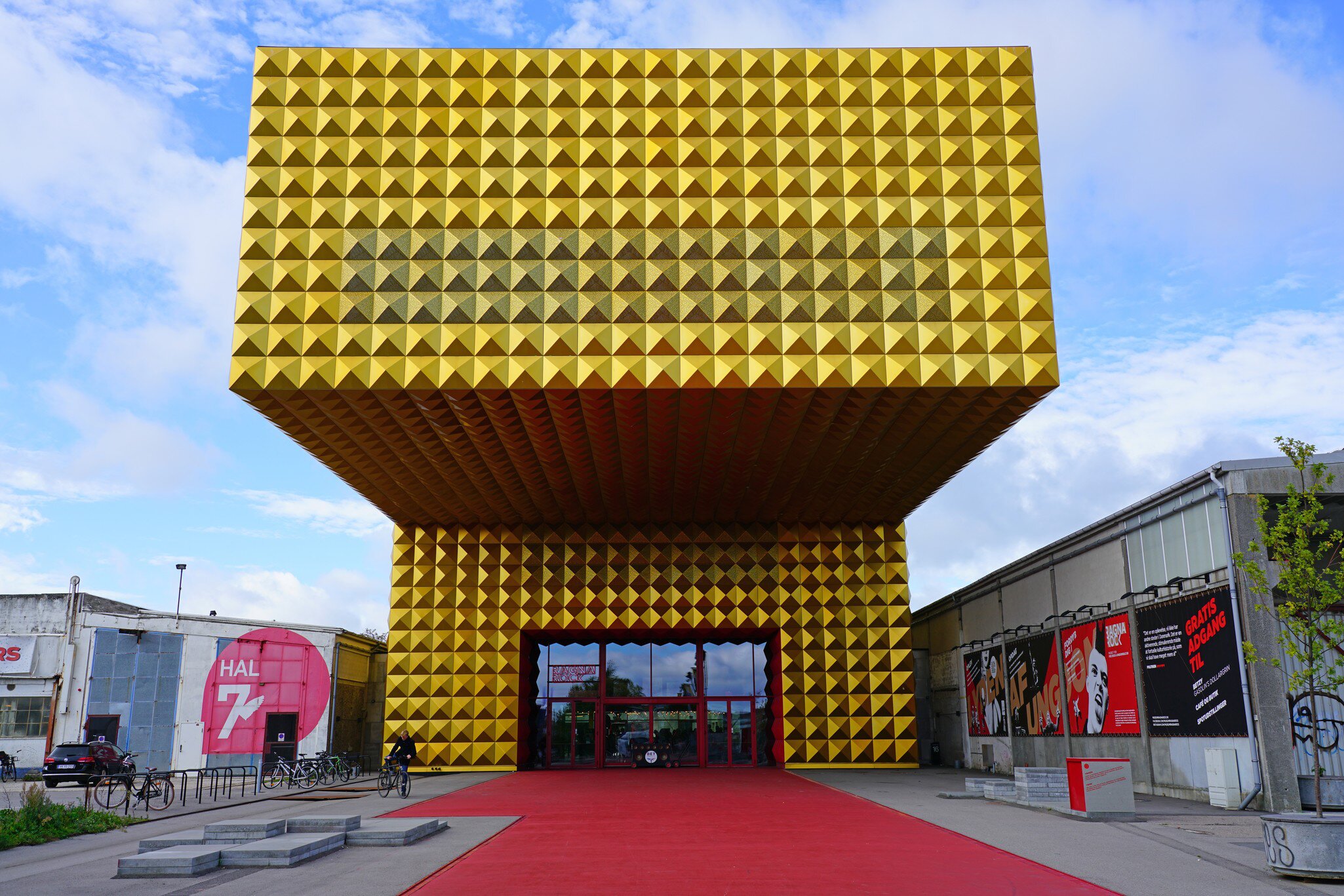 Exterior of the Musicon District (Rock City) in Roskilde, home of the Ragnarock Museum for pop, rock and youth culture and the famous Roskilde rock festival. Roskilde, Denmark.