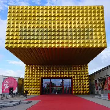 Exterior of the Musicon District (Rock City) in Roskilde, home of the Ragnarock Museum for pop, rock and youth culture and the famous Roskilde rock festival. Roskilde, Denmark.
