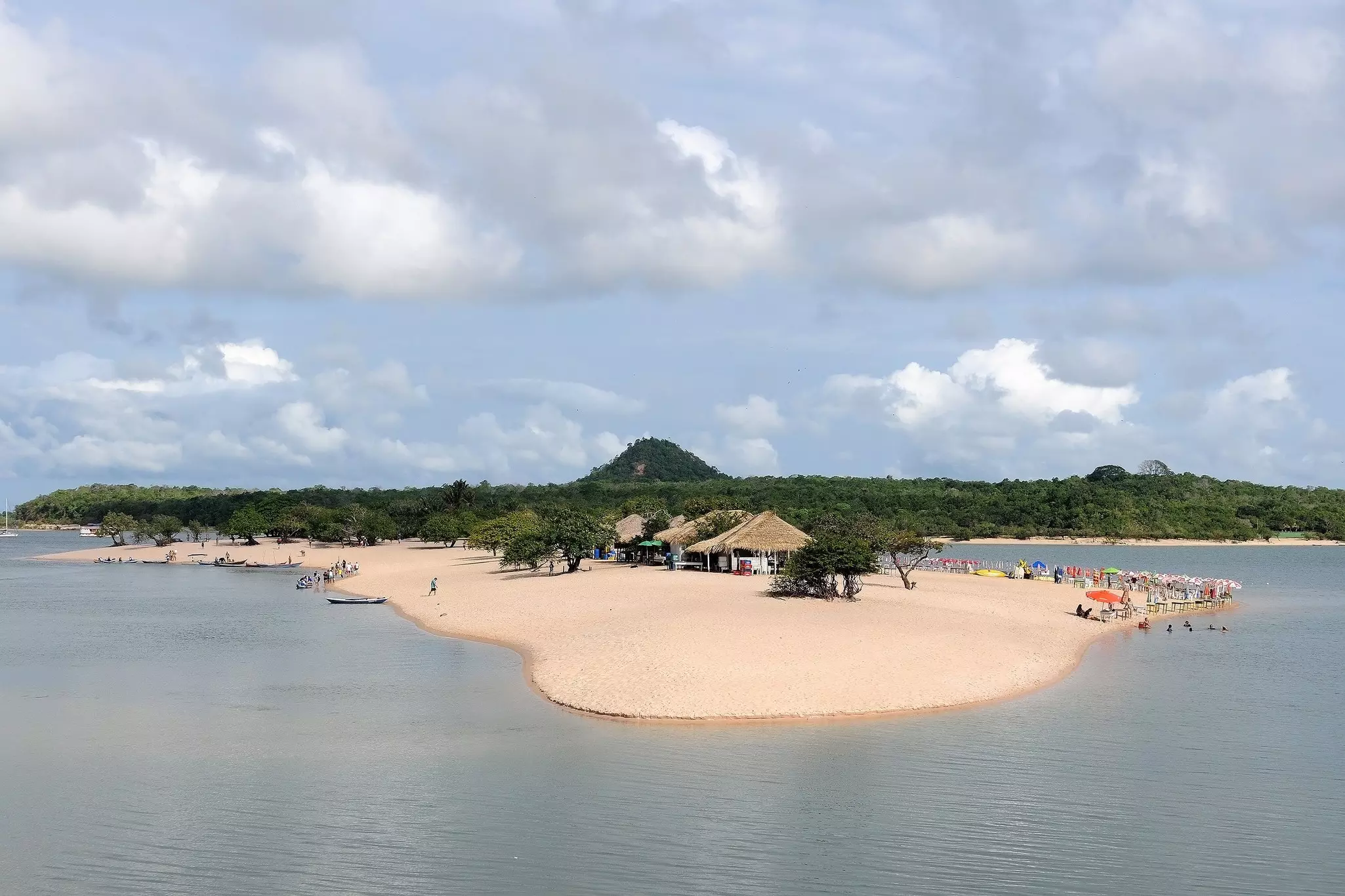 View of The Island of Love in Alter do Chão, state of Pará, northern region.