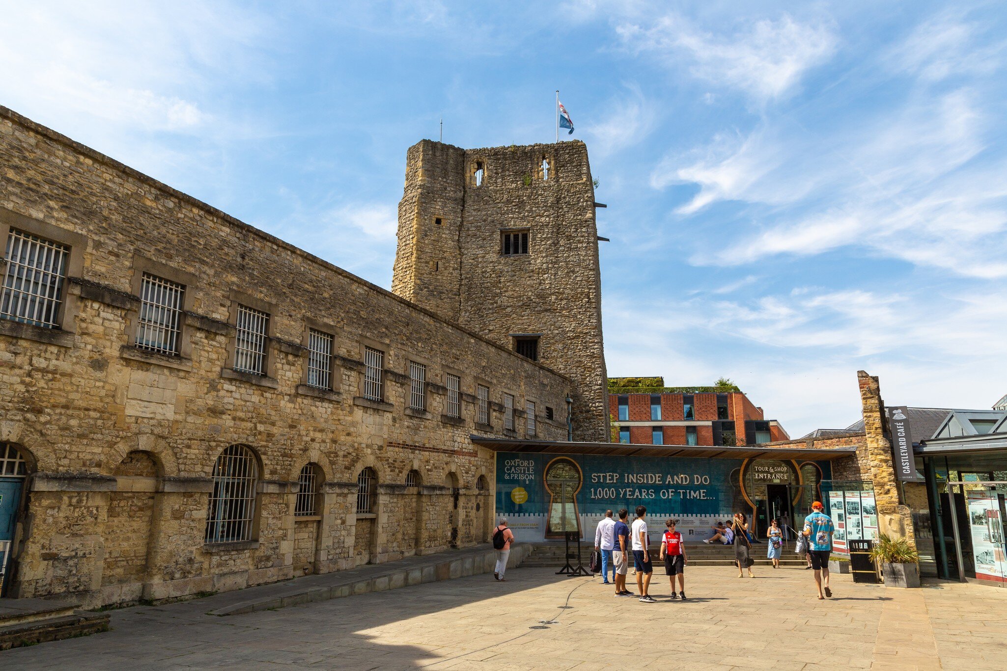 OXFORD, UK - JUNE 11, 2022: Saint George's Tower in Oxford Castle and Prison in Oxford in a summer day, UK, License Type: media, Download Time: 2026-04-23T18:21:25.000Z, User: LP_ZRay, Editorial: true, purchase_order: 65050 - Digital Destinations and Articles, job: Lonely Planet, client: App Content, other: Zayira Ray
