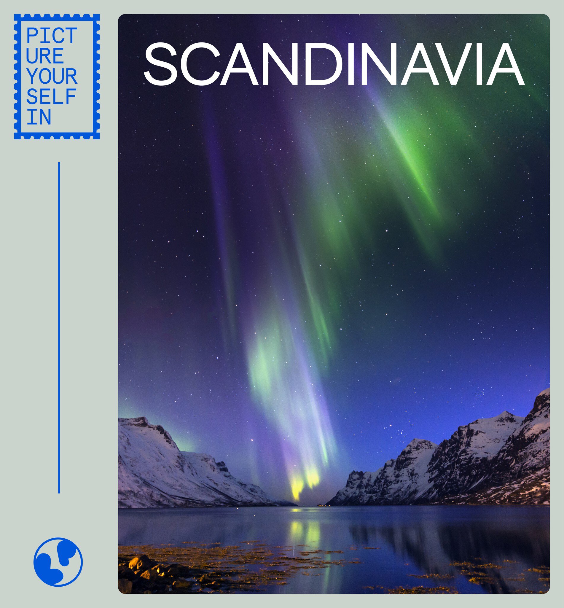 Northern lights near the Arctic Circle