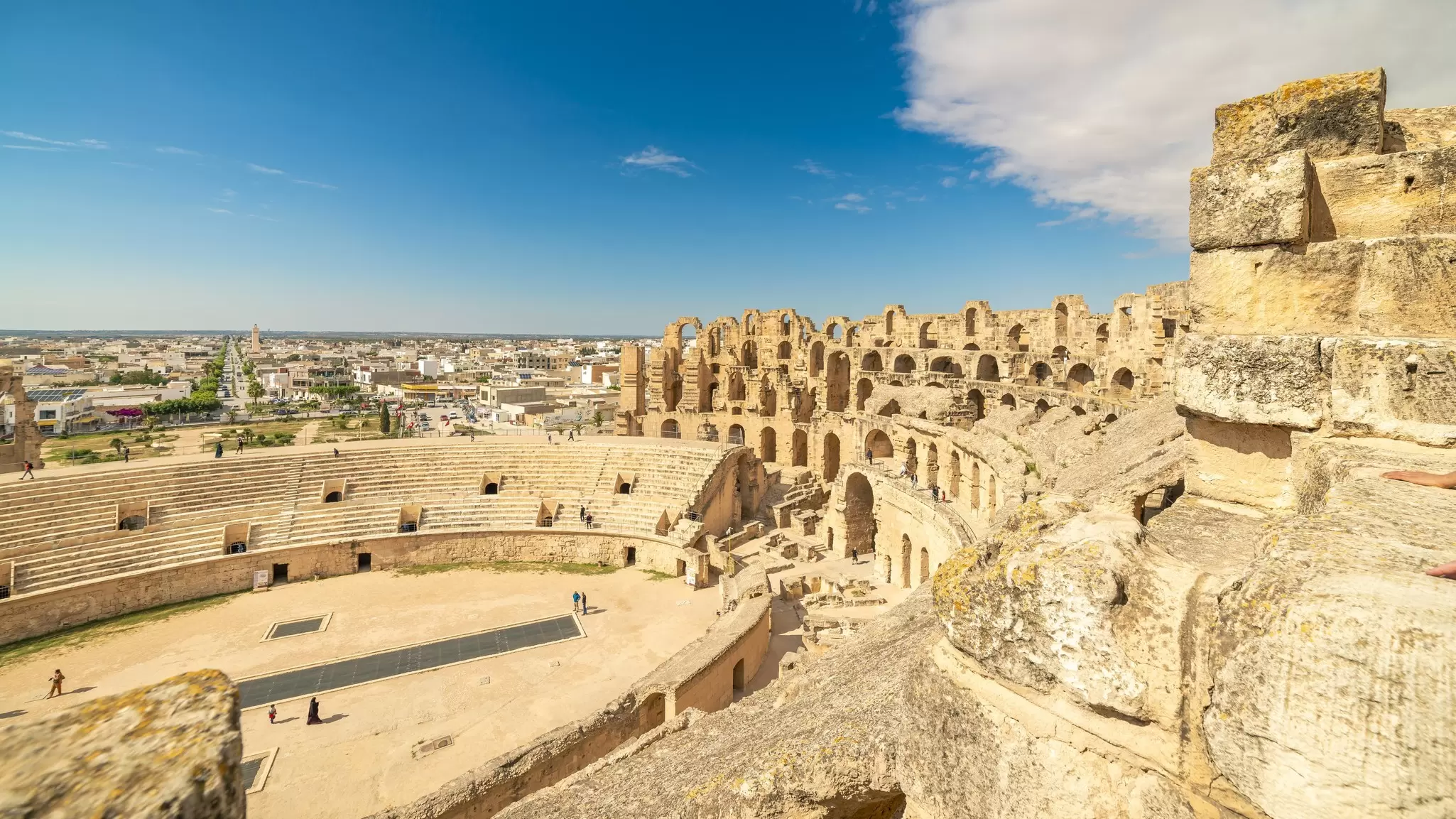 The amphitheater of El Jem, Tunisia. Chiara Salvadori/Getty Images