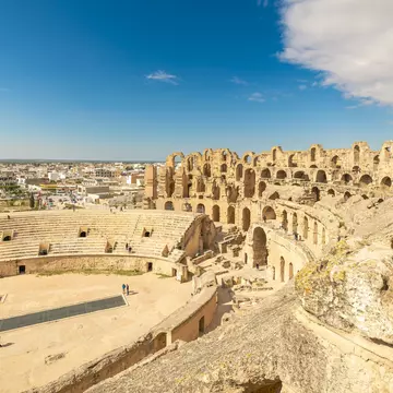 The amphitheater of El Jem, Tunisia. Chiara Salvadori/Getty Images