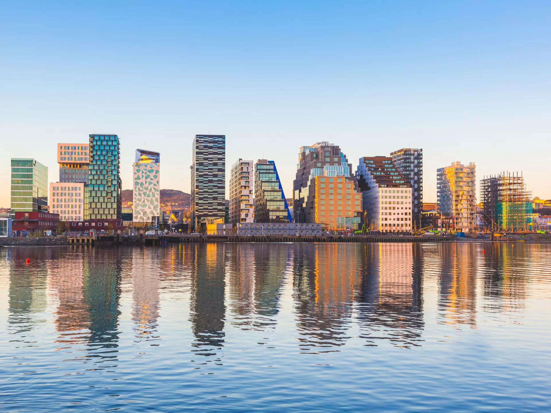 Buildings in the Bjørvika neighborhood in Oslo, Norway. William Perugini/Shutterstock